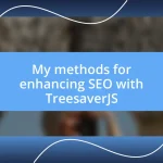 My methods for enhancing SEO with TreesaverJS